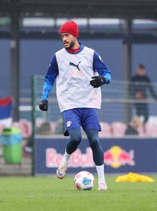 RB Leipzig - Training Bundesliga Leipzig, 14.10.2025, RB Leipzig Trainingszentrum,Fußball Bundesliga , RB Leipzig - Training , Im Bild: Romulo (40, RB Leipzig) ,
