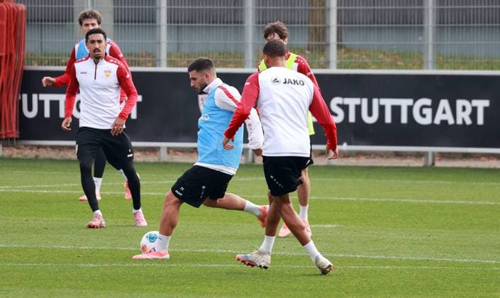 14.10.25 VfB Stuttgart Training Deutschland, Stuttgart, 14.10.2025, Fussball, Bundesliga, VfB Stuttgart Training: Deniz Undav.