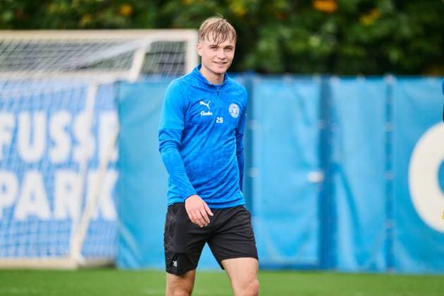 14.10.2025, Fußball, Herren, 2.BL, Saison 2025 2026, Training Holstein Kiel (KSV) Niklas Niehoff Kiel, Projensdorf Projensdorf, Trainigsplatz Schleswig-Holstein Deutschland