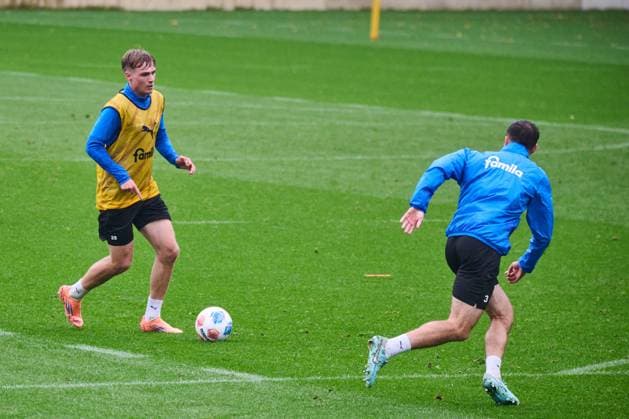 14.10.2025, Fußball, Herren, 2.BL, Saison 2025 2026, Training Holstein Kiel (KSV) Niklas Niehoff Kiel, Projensdorf Projensdorf, Trainigsplatz Schleswig-Holstein Deutschland