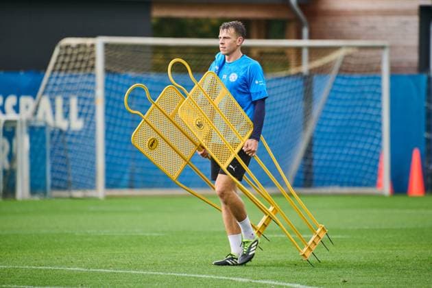 14.10.2025, Fußball, Herren, 2.BL, Saison 2025 2026, Training Holstein Kiel (KSV) Stefan Schwab Kiel, Projensdorf Projensdorf, Trainigsplatz Schleswig-Holstein Deutschland