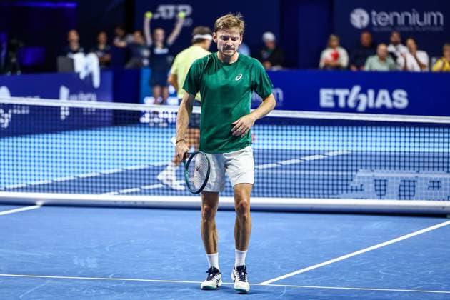 Belgian David Goffin pictured during the European Open ATP, Tennis Herren tennis tournament in Brussels, on Tuesday 14 October 2025. This year s edition of the tournament is taking place from 12 to 19 October 2025. JASPERxJACOBS  x136795574x