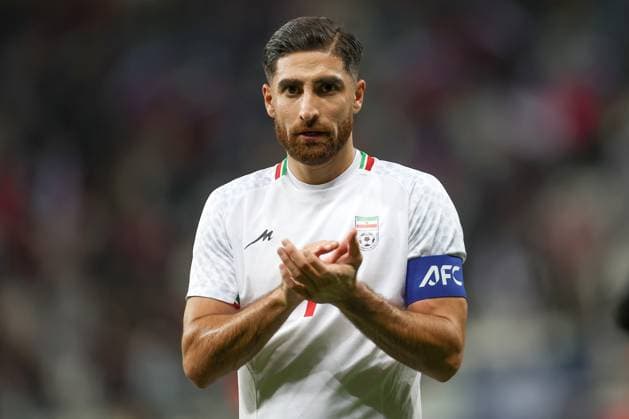 ALIREZA JAHANBAKHSH, Iran, Amichevole, Friendly match, 2025-26, Russia vs Iran 2-1, 10-10-2025, Azione, Action, Single shot, Gesti, Close up CALCIO 2025-26 AMICHEVOLE RUSSIA-IRAN 2-1