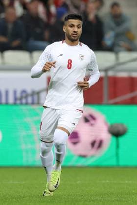 MOHAMMAD MOHEBI, Iran, Amichevole, Friendly match, 2025-26, Russia vs Iran 2-1, 10-10-2025, Azione, Action, Single shot CALCIO 2025-26 AMICHEVOLE RUSSIA-IRAN 2-1