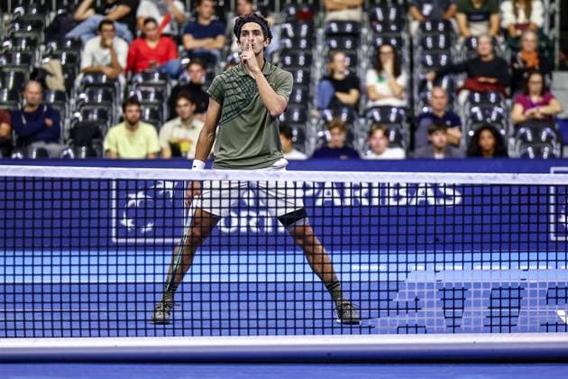 French Pierre-Hugues Herbert pictured during the European Open ATP, Tennis Herren tennis tournament in Brussels, on Tuesday 14 October 2025. This year s edition of the tournament is taking place from 12 to 19 October 2025. JASPERxJACOBS  x136799594x