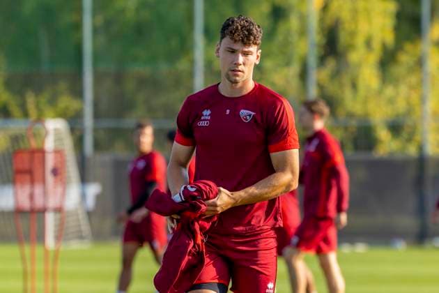Ingolstadt, Deutschland 14. Oktober 2025: 3. Liga - 2025 2026 - FC Ingolstadt 04 - Training Im Bild: Mads Borchers (FCI) Trainingsgelände Audi Sportpark Bayern Copyright: xFotostandx xSchäferx