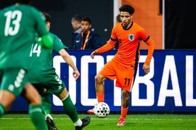 International friendlies: The Netherlands U21, U 21 v Lithuania U21 Emmen - Ro-Angelo Daal of The Netherlands U21 during the a friendly match. The match is set between The Netherlands U21 and Lithuania U21 at De Oude Meerdijk on 14 October 2025 in Emmen, The Netherlands. (VK Sportphoto Yannick Verhoeven) Copyright: xYannickxVerhoevenx