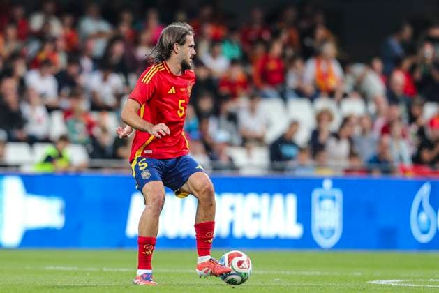 October 14, 2025, Castellon, Castellon, SPAIN: Gerard Hernandez of Espana Sub-21 in action during the UEFA EURO, EM, Europameisterschaft,Fussball U-21 qualitication, Group A, football match played between Spain U21, U 21 and Finland U21 at Skify Castalia stadium on October 14, 2025, in Castellon, Spain. Castellon SPAIN - ZUMAa181 20251014_zaa_a181_004 Copyright: xIvanxTerronx