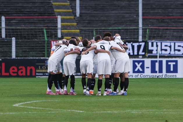 Fussball, U21, U 21 EM Qualifikation Gruppe F - 5.Spieltag Nordirland U21 - Deutschland U21 14.10.2025, The Oval Teamkreis Deutschland Belfast The Oval Nordirland