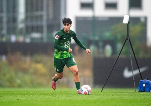 Fussball, Herren, Saison 2025 26, Testspiel, VfL Wolfsburg - Hertha BSC, Darwin Kaan Soylu (Wolfsburg), 08.10. 2025, *** Soccer, Men, Season 2025 26, Test match, VfL Wolfsburg Hertha BSC, Darwin Kaan Soylu Wolfsburg , 08 10 2025, Copyright: xSebastianxRäppold MatthiasxKochx