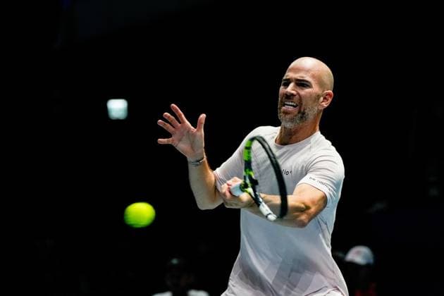 UTS Hong Kong 2025 Day 2 French tennis player Adrian Mannarino during a match at UTS Hong Kong on October 15, 2025 in Hong Kong. (Photo by Vernon Yuen Nexpher Images)