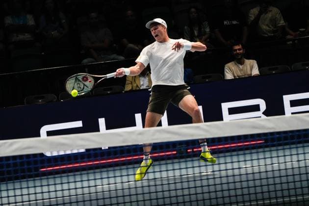 UTS Hong Kong 2025 Day 2 American Tennis Player Jenson Brooksby during a match at UTS Hong Kong on October 15, 2025 in Hong Kong. (Photo by Vernon Yuen Nexpher Images)