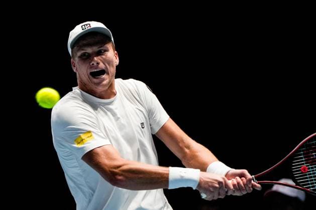 UTS Hong Kong 2025 Day 2 American Tennis Player Jenson Brooksby during a match at UTS Hong Kong on October 15, 2025 in Hong Kong. (Photo by Vernon Yuen Nexpher Images)