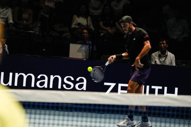 UTS Hong Kong 2025 Day 2 Argentine Tennis Player Francisco Cerundolo during a match at UTS Hong Kong on October 15, 2025 in Hong Kong. (Photo by Vernon Yuen Nexpher Images)
