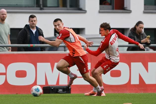 Training, 1. FC Köln, links: Christoffer Lund (1. FC Köln), 15.10.2025, Bild: