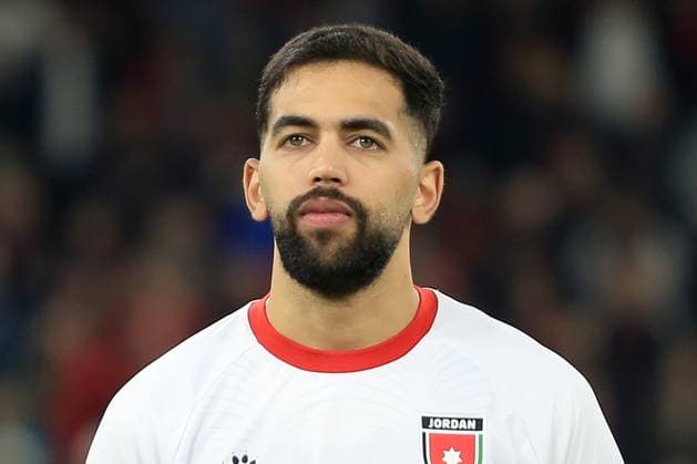 ALI AL OLWAN, Giordania, Amichevole, Friendly match, 2025-26, Albania vs Jordan 4-2, 14-10-2025, Primo piano, Head shot, Close up CALCIO 2025-26 AMICHEVOLE ALBANIA-GIORDANIA 4-2