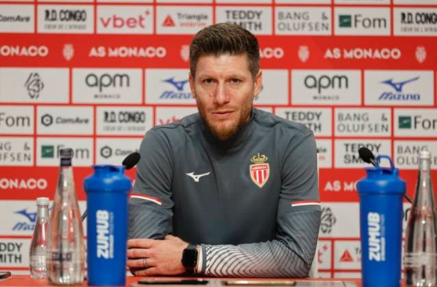 La Turbie, France - October 14, 2025: AS Monaco Football Club team training at the Headquarter with new Belgian Head Coach Sebastien Pocognoli. Mandoga Media Germany AS Monaco Football Club team training at the Headquarter