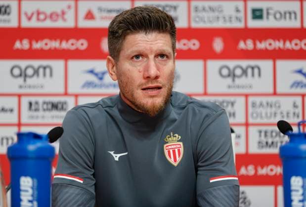 La Turbie, France - October 14, 2025: AS Monaco Football Club press conference, PK, Pressekonferenz at the Headquarter with new Belgian Head Coach Sebastien Pocognoli. Mandoga Media Germany AS Monaco Football Club team training at the Headquarter