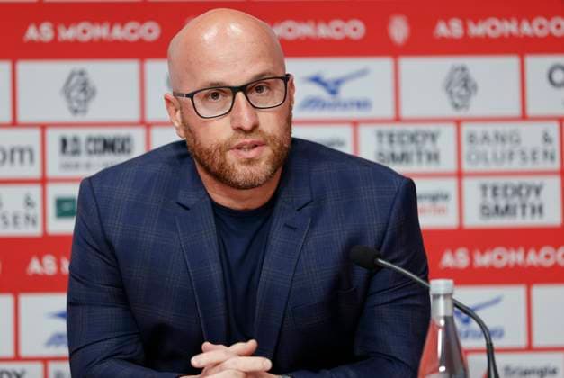 La Turbie, France - October 14, 2025: AS Monaco Football Club team press conference, PK, Pressekonferenz at the Headquarter with Sporting Director Thiago Scuro. Mandoga Media Germany AS Monaco Football Club team training at the Headquarter