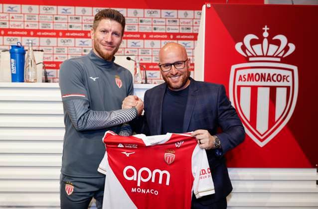 La Turbie, France - October 14, 2025: AS Monaco Football Club press conference, PK, Pressekonferenz with new Belgian Head Coach Sebastien Pocognoli and Sporting Director Thiago Scuro. Mandoga Media Germany AS Monaco Football Club team training at the Headquarter