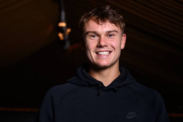 251015 Holger Rune of Denmark poses for a portrait during day 5 of the ATP, Tennis Herren 250 Nordic Open on October 15, 2025 in Stockholm. Photo: Jesper Zerman BILDBYRAN kod JZ JZ0628 tennis nordic open day 5 bbeng Copyright: JESPERxZERMAN BB251015JZ005