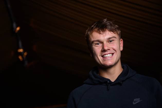 251015 Holger Rune of Denmark poses for a portrait during day 5 of the ATP, Tennis Herren 250 Nordic Open on October 15, 2025 in Stockholm. Photo: Jesper Zerman BILDBYRAN kod JZ JZ0628 tennis nordic open day 5 bbeng Copyright: JESPERxZERMAN BB251015JZ009