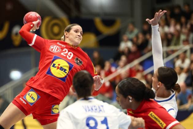HANDBALL - EHF EURO Quali, AUT vs ISR MARIA ENZERSDORF,AUSTRIA,15.OCT.25 - HANDBALL - EHF Women s European Championship, EM, Europameisterschaft qualification, OEHB international match, Länderspiel, Nationalmannschaft Austria vs Israel. Image shows Ines Ivancok-Soltic (AUT).  GEPAxpictures xArminxRauthner