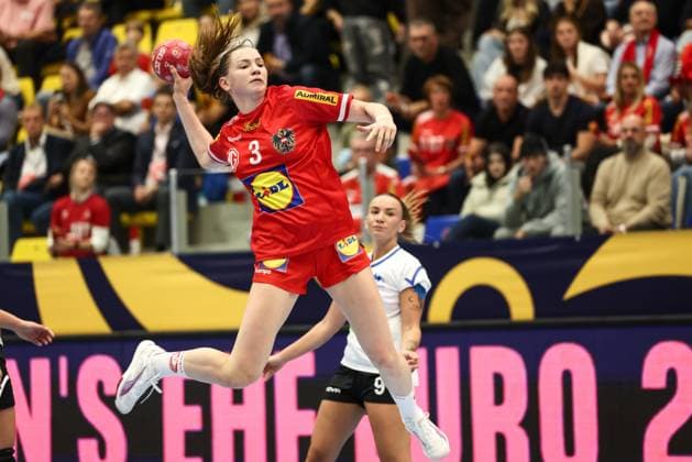 HANDBALL - EHF EURO Quali, AUT vs ISR MARIA ENZERSDORF,AUSTRIA,15.OCT.25 - HANDBALL - EHF Women s European Championship, EM, Europameisterschaft qualification, OEHB international match, Länderspiel, Nationalmannschaft Austria vs Israel. Image shows Katarina Pandza (AUT).  GEPAxpictures xArminxRauthner