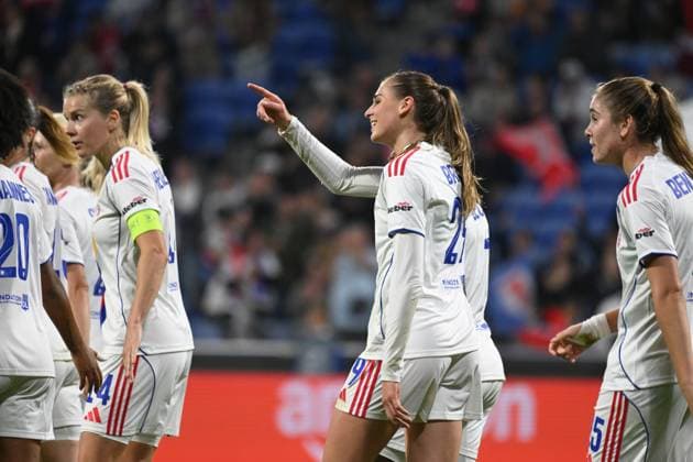 Football : UEFA Women s Champions League - Olympique Lyonnais F v Saint POLTEN F Jule Brand OF lYON during the UEFA Women s Champions League, football match between Olympique Lyonnais and Saint POLTEN on 15 October 2025 at Groupama stadium in Decines-Charpieu Lyon, France  Copyright: xALLILI_MOURADx