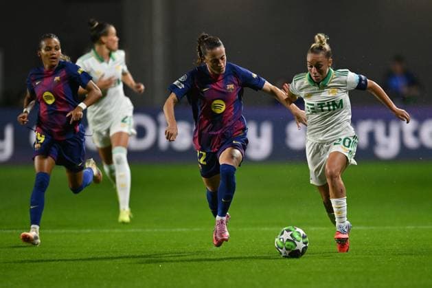AS Roma v FC Barcelona, Barca - UEFA Women s Champions League 2025 26 League Phase MD2 Ona Batlle of F.C. Barcelona and Giada Greggi of A.S. Roma Femminile are in action during the Women s Champions League Matchday 2 between A.S. Roma and F.C. Barcelona at the Tre Fontane Stadium in Rome, Italy, on October 15, 2025. Rome Italy Italy  Copyright: xDomenicoxCippitellix originalFilename:cippitelli-asromavf251015_npvdd.jpg