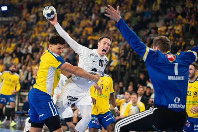 KIELCE 15.10.2025 MECZ 5. KOLEJKA LIGA MISTRZOW PILKA RECZNA MEZCZYZN SEZON 2025 2026 --- MENS HALDBALL EHF CHAMPIONS LEAGUE SEASON 2025 2026 MATCH: INDUSTRIA KIELCE - HBC NANTES ROK OVNICEK FOT. MICHAL TRZPIS 400MM.PL NEWSPIX.PL --- newspix.pl 