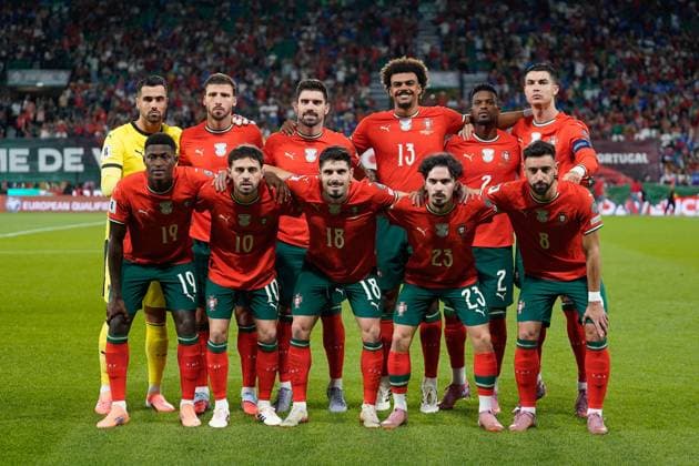 FIFA World Cup, WM, Weltmeisterschaft, Fussball QUALIFIERS: PORTUGAL x HUNGARY Portuguese starting eleven in action during FIFA World Cup 2026 Qualifying match between Portugal and Hungary at Estadio Jose Alvalade in Lisbon, Portugal. 10 14 2025 Lisbon Estadio Jose Alvalade Lisbon Portugal Copyright: xBrunoxdexCarvalhox