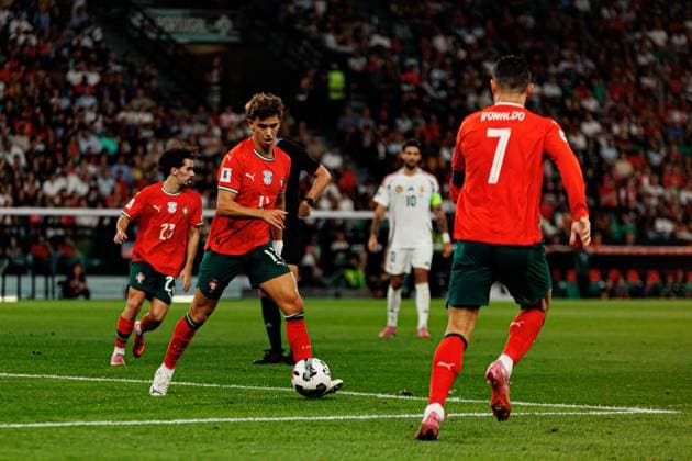 Joao Felix seen during World Cup 2026 European qualification game between national teams of Portugal and Hungary (Luis Loureiro Ball Raw Images) Lisbon Estadio Jose Alvalade Portugal Copyright: xLuisxLoureirox luisloureiro_portugal_hungary_2526-276