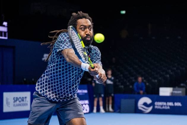 US Evan King pictured in action during the European Open ATP, Tennis Herren tennis tournament in Brussels, on Thursday 16 October 2025. This year s edition of the tournament is taking place from 12 to 19 October 2025. JASPERxJACOBS  x136960014x