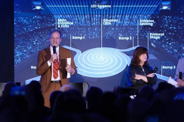 Unveling concept opening ceremony Milano-Cortina 2026, Marco Balic, Maria Laura Iascone, 16 October 2025, Milan (photo Gian Mattia D™Alberto Lapresse)  Copyright: xGianxMattiaxD Albertox-xLaPressex