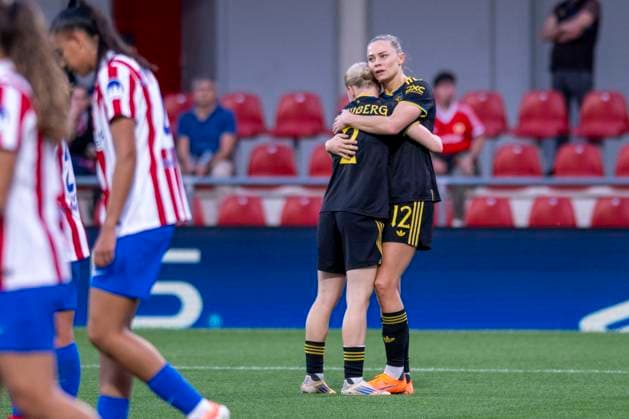 October 16, 2025, Alcala De Henares, Madrid, Spain: FRIDOLINA ROLFO of Manchester United, ManU Womens celebrates a goal during the UEFA Women s Champions League soccer match between ATLETICO DE MADRID WOMENS - MANCHESTER UNITED WOMENS, held on October 16, 2025, at the AlcaloÂ¡ de Henares Sports Center in Madrid, Spain. Alcala De Henares Spain - ZUMAc312 20251016_zsp_c312_021 Copyright: xOscarxManuelxSanchezx