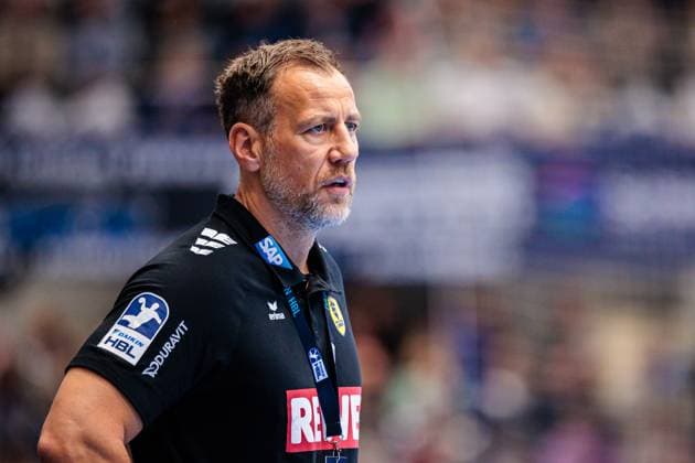 Maik Machulla (Rhein-Neckar Loewen, Trainer) GER, TBV Lemgo Lippe vs. Rhein-Neckar Loewen, Handball, 1. Bundesliga, 9. Spieltag, Spielzeit 2025 2026, 16.10.2025 GER, TBV Lemgo Lippe vs. Rhein-Neckar Loewen, Handball, 1. Bundesliga, 9. Spieltag, Spielzeit 2025 2026, 16.10.2025 Lemgo Copyright: xEibner-Pressefoto JanxRollingerx EP_JSK