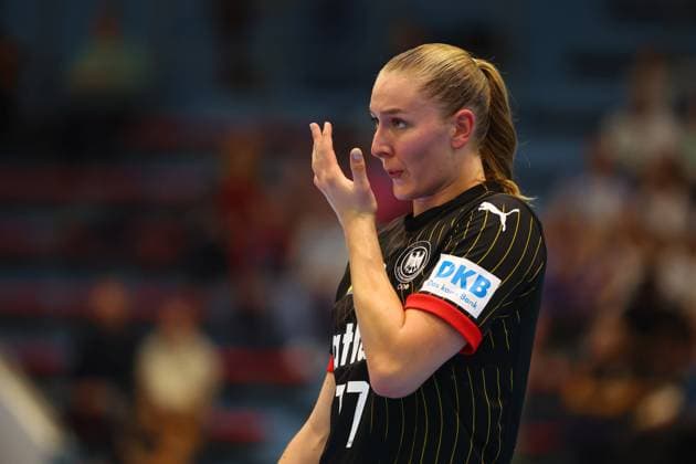 Viola Leuchter (Deutschland) Deutschland vs Nordmazedonien, Handball, Frauen, EM-Qualifikation, 16.10.2025 Deutschland vs Nordmazedonien, Handball, Frauen, EM-Qualifikation, 16.10.2025 Gummersbach Copyright: xEibner-Pressefotox EP_RWS