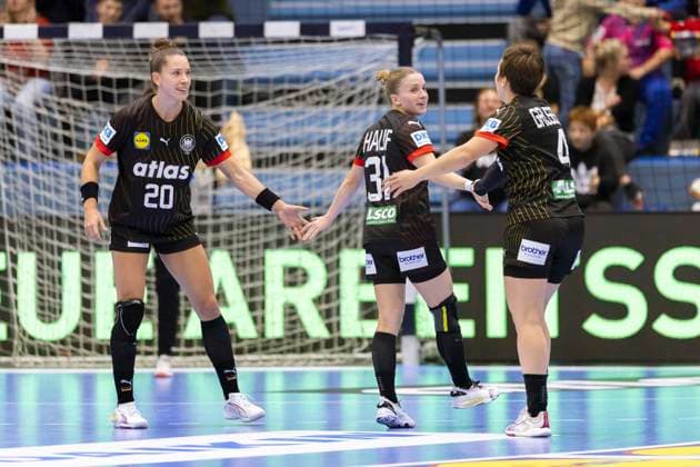 Germany vs. North Macedonia - Handball A-Women European Championship, EM, Europameisterschaft qualification, 16.10.2025 GUMMERSBACH, GERMANY - OCTOBER 16: ALEXIA HAUF ( 31 GER) during the match between Germany vs. North Macedonia - Handball A-Women European Championship qualification at Schwalbe-Arena on October 16, 2025 in Gummersbach, Germany. Copyright: xBEAUTIFULxSPORTS KennyxBeelex