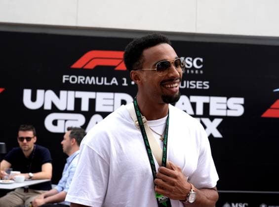 FORMULA 1 MSC CRUISES UNITED STATES GRAND PRIX 2025 16.10.2025, Circuit of The Americas, Austin, FORMULA 1 MSC CRUISES UNITED STATES GRAND PRIX 2025 , im Bild Zehnkämpfer und amtierender Weltmeister Leo Neugebauer zu Gast bei der Formel 1 in Austin, Texxas.