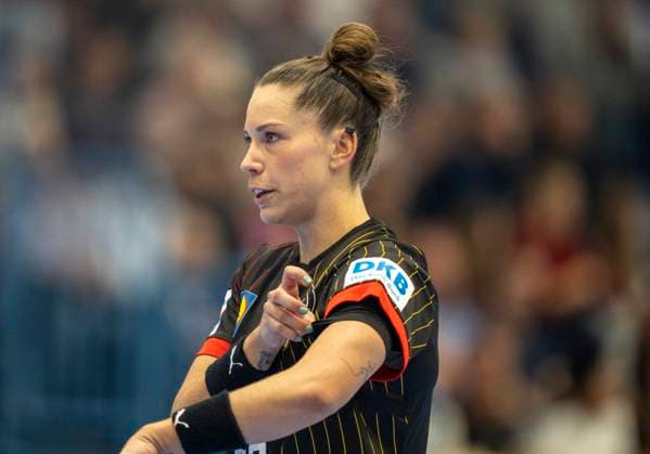 Emily VOGEL (Deutschland, 20) 16.10.2025, Handball Frauen EM Qualifikation, Deutschland - Nordmazedonien in Gummersbach Copyright: HMBxMedia xMarcoxBader