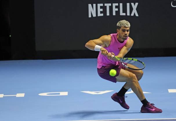 Tennis SIX KINGS SLAM 2025 Carlos Alcaraz (ESP), Riyadh, Saudi Arabia, October 16, 2025. Photo Felice Calabro  Copyright: xFelicexCalabro x xipa-agency.netx xFelicexCalabro x IPA_Agency_IPA66664453