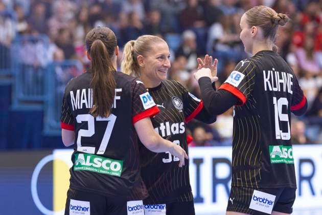 GUMMERSBACH, GERMANY - OCTOBER 16: during the match between Germany vs. North Macedonia - Handball A-Women European Championship, EM, Europameisterschaft qualification at Schwalbe-Arena on October 16, 2025 in Gummersbach, Germany. Nordrhein-Westfalen Germany Copyright: xBEAUTIFULxSPORTS KennyxBeelex