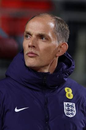 October 14, 2025, Riga, Latvia: Coach Thomas Tuchel of England seen during European World Cup Qualifiers 2026 football match between Latvia and England at Daugavas Stadions. Final score; Latvia 0 : 5 England. Riga Latvia - ZUMAs197 20251014_aab_s197_032 Copyright: xGrzegorzxWajdax