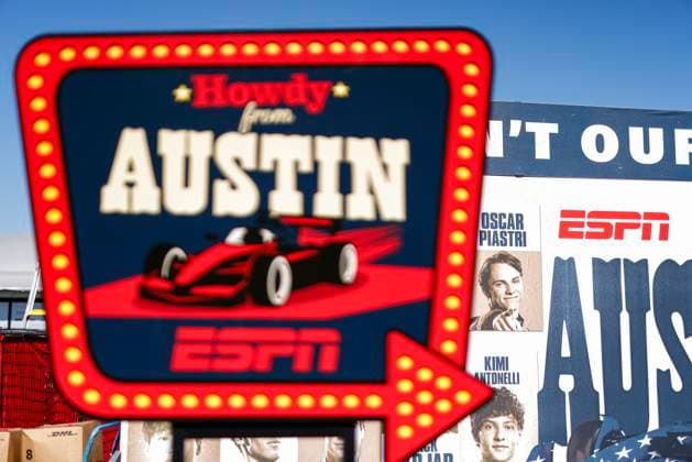 F1 GP of Amerika, Austin, Schild, Sign Austin USA