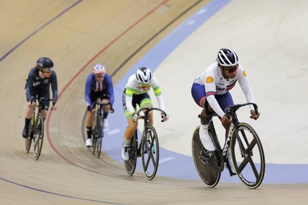2025 UCI Para-Cycling Track World Championships Picture by Alex Whitehead SWpix.com - 16 10 2025 - Cycling - 2025 UCI Para-Cycling Track World Championships - Rio Olympic Velodrome, Rio de Janeiro, Brazil - WC4 Elimination - Kadeena Cox (Great Britain) Copyright: x xSWpix.comx(t axPhotographyxHubxLtd)xAlexxWhitehead SWpix.comx SWP-3030-9581