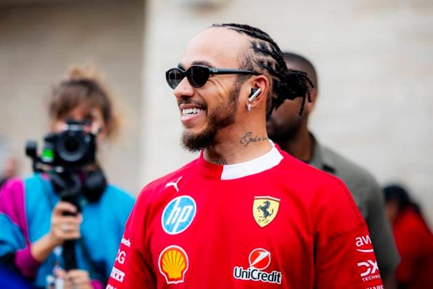 Formula 1 MSC Cruises United States Grand Prix 2025 Alexis Perrin OVERTAKE MAXPPP - Austin 16 10 2025 44 HAMILTON Lewis (gbr), Scuderia Ferrari HP, portrait at the Formula 1 MSC Cruises United States Grand Prix 2025, the 19th round of the 2025 FIA Formula 1 World Championship, WM, Weltmeisterschaft at the Circuit of The Americas in Austin, Texas, United States, from October 16 to 19, 2025 Austin Circuit of The Americas United States  Copyright: xOVERTAKE MAXPPPxAlexisxPerrinx OVT202510169836 OVT202510169836