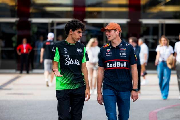 Formula 1 MSC Cruises United States Grand Prix 2025 Alexis Perrin OVERTAKE MAXPPP - Austin 16 10 2025 05 BORTOLETO Gabriel (bra), Stake F1 Team KICK Sauber, portrait, 01 VERSTAPPEN Max (nld), Oracle Red Bull Racing, portrait at the Formula 1 MSC Cruises United States Grand Prix 2025, the 19th round of the 2025 FIA Formula 1 World Championship, WM, Weltmeisterschaft at the Circuit of The Americas in Austin, Texas, United States, from October 16 to 19, 2025 Austin Circuit of The Americas United States Copyright: xOVERTAKE MAXPPPxAlexisxPerrinx OVT202510169868 OVT202510169868