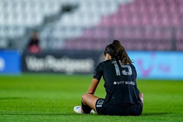 Netherlands: UEFA Women s Europa Cup, Ajax Amsterdam vs GC Frauenfussball, De Toekomst, Amsterdam: Marta Cazalla Garcia (15 Grasshopper Club) enttäuscht nach der Niederlage Copyright: xDanielaxPorcellix
