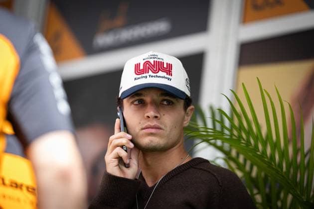 F1 - UNITED STATES GRAND PRIX 2025 NORRIS Lando (gbr), McLaren F1 Team MCL39, portrait during the 2025 Formula 1 United States Grand Prix, 19th round of the 2025 FIA Formula One World Championship, WM, Weltmeisterschaft from October 17 to 19, 2025 on the Circuit of the Americas, in Austin, Texas, United States of America - AustinUnited States  Copyright: xDPPIx